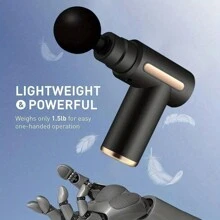 MuscleSoothe - Electric Fascia Massage Gun With Replaceable Head, Powerful Deep Tissue Percussion Device, Portable Handheld Device For Immediate Pain Relief - Perfect For Exercise And Gym Recovery