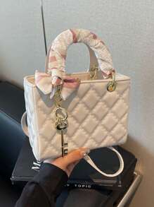 Dedoo Niche 高端 Dafei 女款包 2026 時尚奢華熱銷新款刺繡包，手提包、單肩包與斜挎包，適用假期旅行、通勤、送禮、派對、新娘包 - 白色 - 查看 3