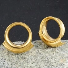2PCS New 316 Stainless Steel Ear Gauges Tunnels Plugs Expander Stretchers Hypoallergenic Piercing Women Body Jewelry