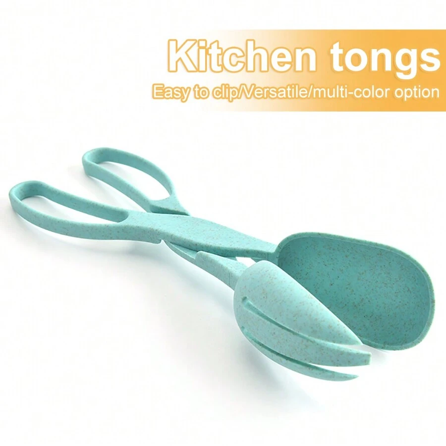 Kẹp trái cây chống trượt cho nhà bếp, kẹp kiểu kéo, dụng cụ tách thực phẩm, kẹp thực phẩm salad, có thể tháo rời - Nhiều màu - Xem 1