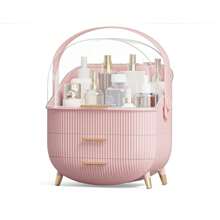 1pc Vintage Makeup Box, Cosmetics Storage Drawer Box, Dust-Proof Makeup Jewelry Storage Organizer, Bathroom Countertop Makeup Organizer, Gift For Women