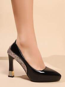 Women Waterproof Platform High Heels, Comfortable For Long-Time Wear, New Spring And Autumn Style Shoes For Qipao Dress Show And Work, Women High Heeled Shoes With Low Vamp Design