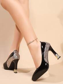 Women Waterproof Platform High Heels, Comfortable For Long-Time Wear, New Spring And Autumn Style Shoes For Qipao Dress Show And Work, Women High Heeled Shoes With Low Vamp Design