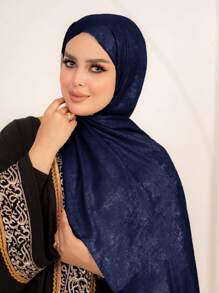 1pc Phụ kiện Abaya cho nữ Khăn choàng Hijab bằng vải nhung satin Phụ kiện Abaya mềm Quần áo che mặt - Nhiều màu - Xem 17