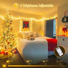 KBO JMEXSUSS 168FT 600 LED String Lights Outdoor Indoor Christmas String Lights Plug In Warm White Tree Lights For Outside Bedroom Wedding Party Holiday Classroom Decorations - Yellow - View 2