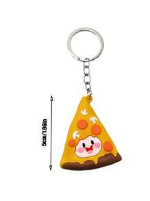 1/4 Pieces Cartoon Cute Hamburger And Fries Keychains, Rubber Pizza And Hot Dog Bag Pendants, Suitable For Small Gifts For Relatives And Friends