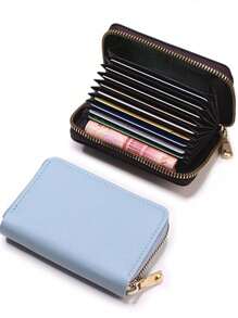 Women's Business Card Holder Wallet/Black/Pink/Blue/Red, Bank Card/ID Card/Card Slot, Card Wallet Case - Multicolor - View 13