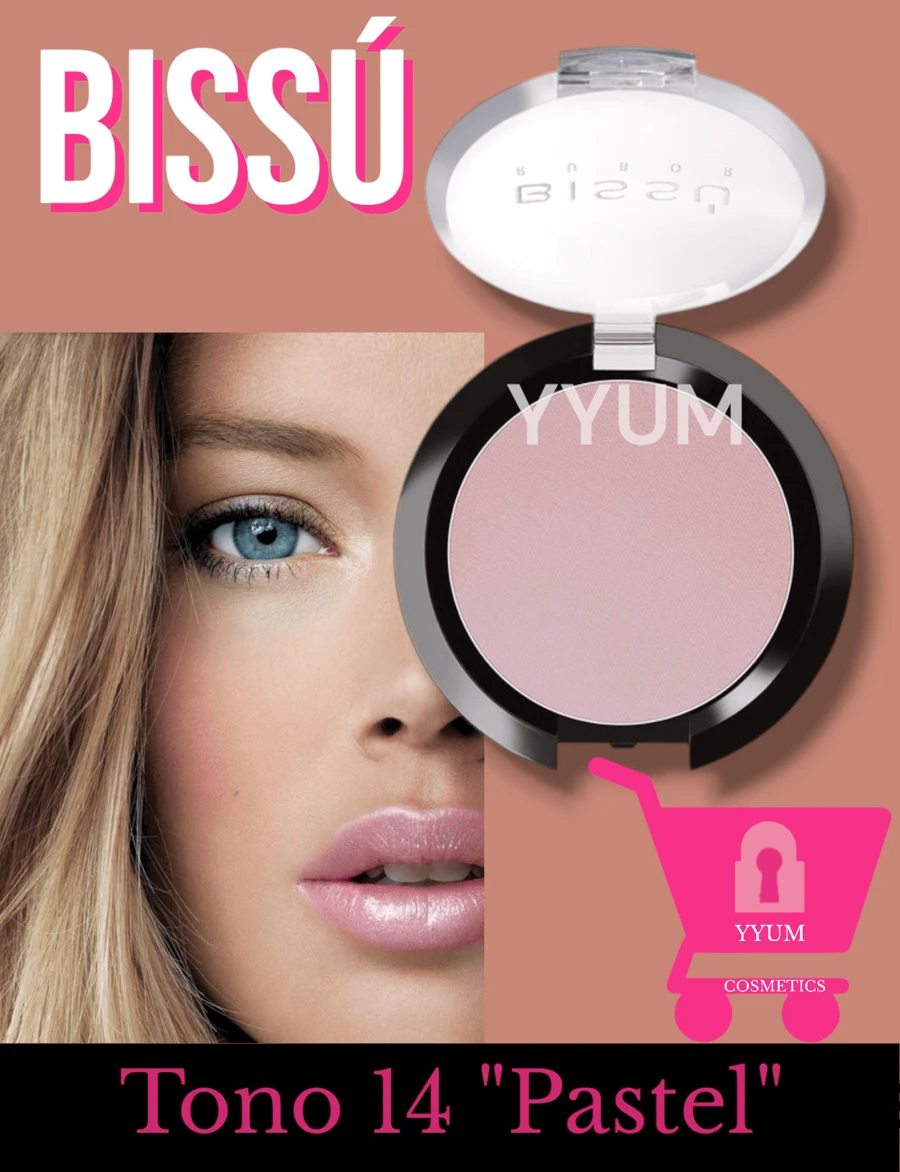 Rubor Bissú profesional Original colorote polvo blush - PASTEL 014 - Ver 1