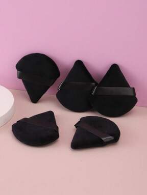 5pcs Black Triangle Shaped Powder Puff Set For Loose Powder, With Crystal Velvet Short Hair, Soft And Adhesive/(24/10/5/3/1),Makeup,Cheap,Room Decor,Vanity,Travel,Bedroom,Makeup Accessories,Puff,Makeup Blender,Powder Puff,Makeup Sponge,Cheap,Stocking Stuffers,Makeup,Makeup Tools,Cheap Stuff,Gifts,Gifts For Women,Christmas Gifts
