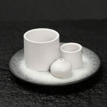 1pc Ceramic Incense Burner Holder - Multifunctional 4-In-1 For Palo Santo, Sage, Sticks, Candles & Crystals Ideal For (Without Incense) Rama Decoration