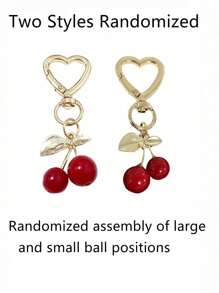 2025 迷你樱桃装饰圆形手提包、斜挎包、女士手提包可爱斜挎包适合约会、外出、新手通勤背情人节礼物送给朋友、女孩、妈妈、老师、护士的完美礼物 - 彩色 - 查看 12