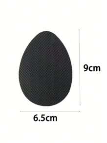 6pcs High Heel Non-Slip Grip Rubber Sole Pads, Self-Adhesive Rubber Forefoot Cushions, Shock-Absorbing Shoe Inserts