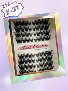 ENCHUW 64 簇 CC 卷曲睫毛簇 单根睫毛 自然外观 单根假睫毛 纤细丝滑假睫毛 在家 DIY - CC - 查看 4