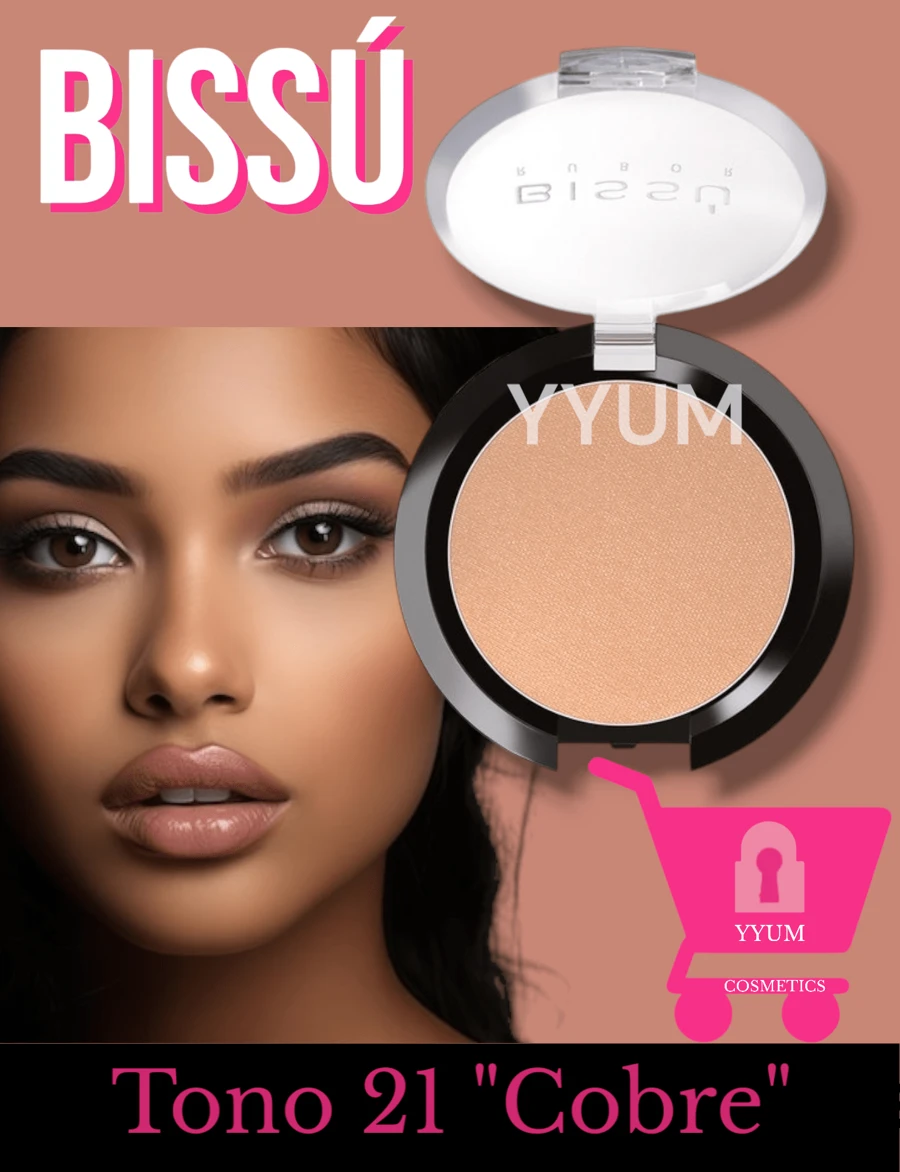 Rubor Bissú profesional Original colorote polvo blush - COBRE 021 - Ver 1