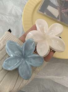 2/1 pieza Clips para el cabello con forma de flor para mujeres, tamaño 8cm/3.15 pulgadas, Clips para el cabello con flores de moda, Pinzas para el cabello/Pinzas de garra, Pinzas para el cabello, Pinzas para el cabello, Pinzas para el cabello, Accesorios de playa