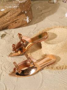 Women's Fashion Pointed Toe Flat Slip-On Sandals, Fishmouth Flat Shoes Valentines