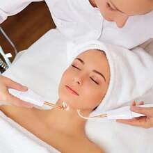 Dispositivo de belleza facial portátil de alta frecuencia, herramienta de cuidado facial manual 2025 - Tipo de Enchufe A USA (110-127V) - Ver 4