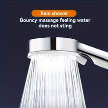 1 szt. 5-ustawna srebrna regulowana głowica prysznicowa, ręczna głowica prysznicowa, uniwersalna głowica prysznicowa do łazienki