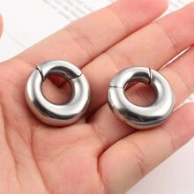 1pc Daily Fashion Ear Weights Hangers 316 Stainless Steel Tunnels Gauges For Stretched Lobe Piercing Jewelry