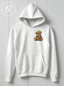 Sweatshirt Bear Money Dollar Gold Streetwear Empowered Apparel Premium Cotton CANGURU 2297 Fluxo Fx - trắng - Xem 2