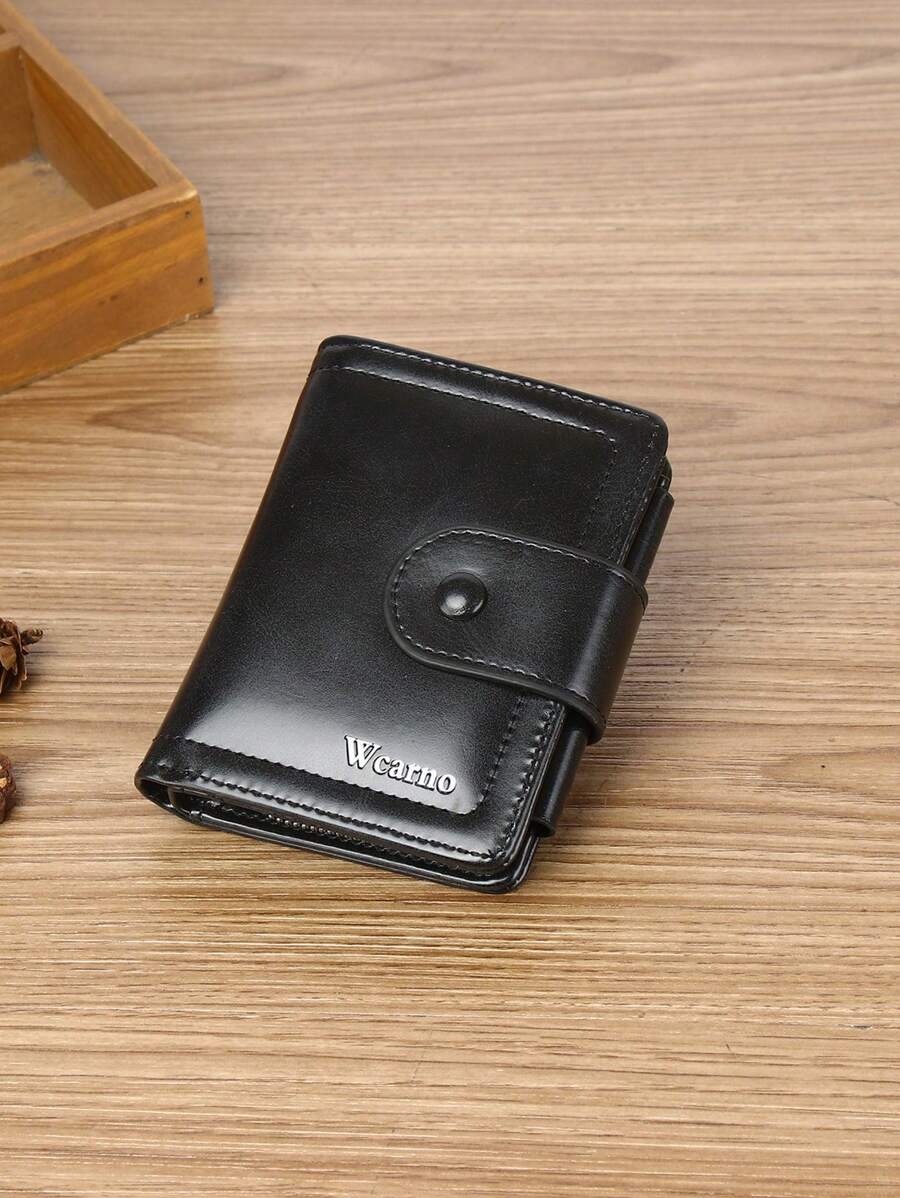 Wcarno Portefeuille multifonction de style minimaliste avec poche à pièces et compartiment pour billets. Cadeaux de Noël, cadeaux de Thanksgiving, cadeaux vintage pour hommes. Portefeuille, porte-monnaie, petit portefeuille, portefeuille  pour hommes