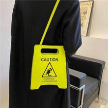 Creative And Stylish Slanted Parking Sign Crossbody Bag - Minimalist And Fashionable For Everyday Use - Multicolor - View 5