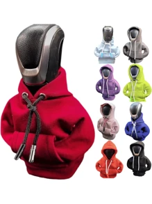 Gear Shift Hoodie, Universal Car Shift Knob Cover, Mini Hoodie For Car Shifter, Automotive Interior Cute Gadgets, Car Accessories And Decorations