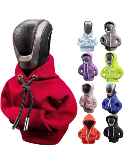 Gear Shift Hoodie, Universal Car Shift Knob Cover, Mini Hoodie For Car Shifter, Automotive Interior Cute Gadgets, Car Accessories And Decorations