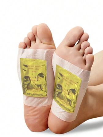 100pcs Natural Mugwort Foot Pads For Foot Detox And Care