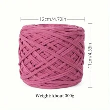 1PC,Multi-Color Polyester Yarn Bundle 300g, DIY Craft Weaving Yarn For Handmade Baskets, Carpets, And Cradle Projects – Durable Textured Fabric Yarn In Various Shades