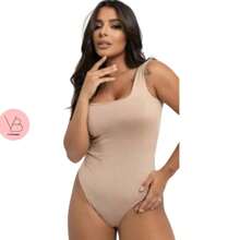 Sulpex Square Bodysuit With Lining - Màu be - Xem 5