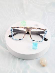 1 副时尚复古风格 PC 材质平光镜片眼镜，适合日常街头摄影 - 無色 - 查看 5