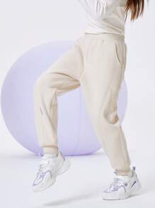 Balabala Tween Girls Thermal Lined Sweatpants Warm Loose Fit Winter 2024 Pants