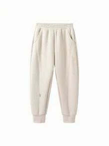 Balabala Tween Girls Thermal Lined Sweatpants Warm Loose Fit Winter 2024 Pants
