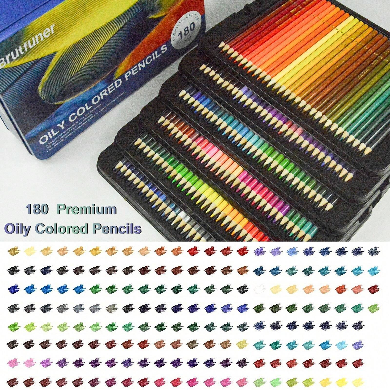 Lápices de colores Brutfuner 180 para artistas Pigmento rico, núcleo