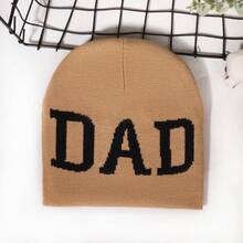 1 chiếc mũ len thêu chữ Unisex dành cho bố, mũ vá acrylic thời trang dạo phố giản dị, ấm áp và chống gió, thích hợp để đội hàng ngày trong mọi mùa, mũ len Giáng sinh mùa thu/đông cho nam, mũ trượt tuyết - chữ bố - Xem 14