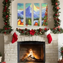 4/2/1 Confezioni di pannelli in legno (15x58 cm), spessi 2,1 cm, adatti per pittura, DIY, artigianato, tavolette profonde, insegne di legno bianche per pareti, casa, ufficio, scuola - Albicocca - Visualizzare 10