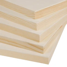 4/2/1 Confezioni di pannelli in legno (15x58 cm), spessi 2,1 cm, adatti per pittura, DIY, artigianato, tavolette profonde, insegne di legno bianche per pareti, casa, ufficio, scuola - Albicocca - Visualizzare 6