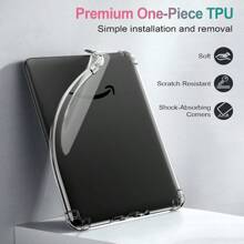 Clear Case For All-New Kindle Paperwhite 12th Gen 7" 2024 Release And Kindle Colorsoft Signature Edition 2024, Slim Flexible Transparent Soft TPU Skin Bumper Back Clear Cover - Clear - View 2