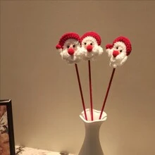 1/2/5/8 bó hoa Giáng sinh, bó hoa trang trí nhà Giáng sinh, hoa nhân tạo móc tự làm, trang trí cây thông Noel hình ông già Noel, trang trí bó hoa móc thủ công, hoa nhân tạo, hoa thủ công, thích hợp cho tiệc tùng, năm mới, quà tặng Giáng sinh (không bao gồm bình hoa) - Nhiều màu - Xem 11