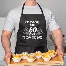 Regalo personalizado y personalizado para el 30th, 40th, 50th, 60th, 70th cumpleaños: "Se necesitaron 30, 40, 50, 60, 70 años para lucir tan bien" Delantal de barbacoa, cocina, horneado para mamá, papá, amigo, esposa, esposo, regalo de Navidad, inauguración de la casa, impresión gráfica