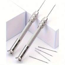 5 Pieces Leather Craft And Shoe Repair Kit Replaceable Needles - Stainless Steel Sewing And Knitting Tools For DIY Projects And Home Shoe Repair - 3.54inch/9cm - View 8