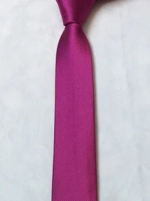 Casual Men's Ties, Perfect For Gifting To Friends(5.5cm) - Rose Red - View 2