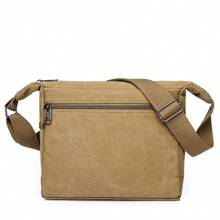 1 chiếc túi vải canvas đeo vai nam 9 inch Túi tote du lịch đeo chéo nam Túi đeo chéo sang trọng Túi xách thời trang chất lượng cao Quà tặng ngày lễ tình nhân Tết Nguyên đán Xuân Hè Du lịch - túi vải đeo vai - Xem 5