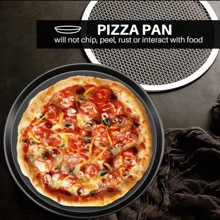 Set 2 Moldes Charola Plato Para Hornear Pizza Antiadherente - 31 cm - Ver 7