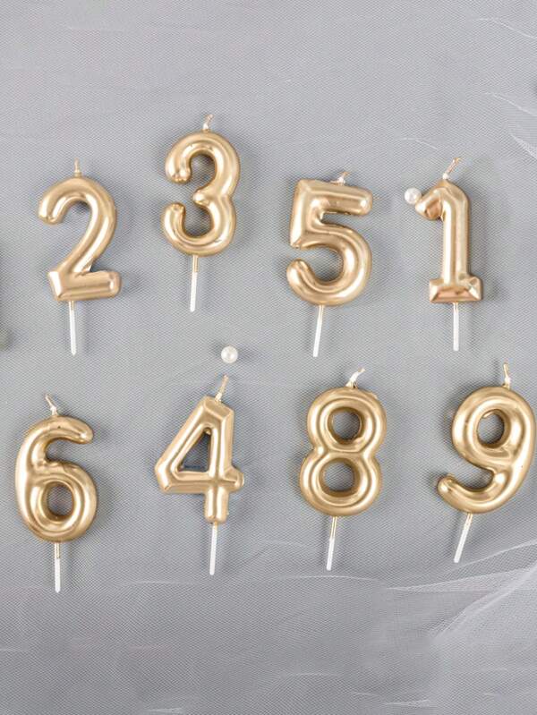 Candele a forma di numeri in oro per torte di compleanno, decorazioni in cera metallica per torte di compleanno, anniversario, gender reveal, addio al nubilato, laurea - tema principessa, senza piume, candele per celebrazioni multiuso, senza elettricità necessaria, candele di compleanno, decorazioni di compleanno, buon compleanno, decorazione per la stanza