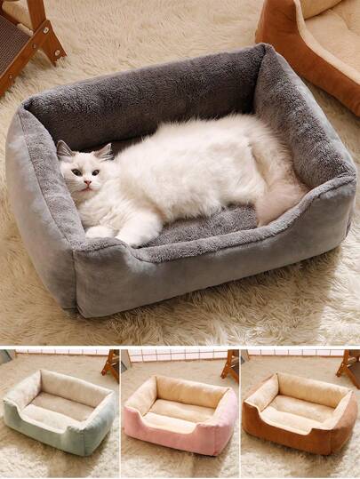 1 Pc Bed For Cats Pet Products Cushions Kitten Goods Accessories Dog All Houses Supplies Things Accessory Habitats Basket House Beds