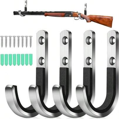 2 piezas de Soporte de pared metálico para almacenar pistolas de dardos blandos, disponible en 2 colores