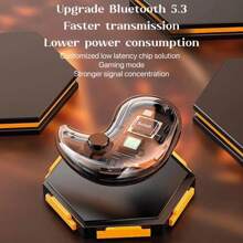 1 pieza Auriculares inalámbricos para dormir/deporte Estéreo Bluetooth 5.3 Auriculares intraurales adecuados para deporte, oficina, juegos con larga duración de batería, capacidad de la batería de 200mAh