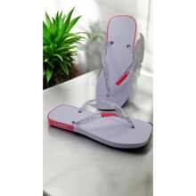 Personalized Women's Flip Flops In Stylish Shiny Glitter - Trắng/Hồng - Xem 1